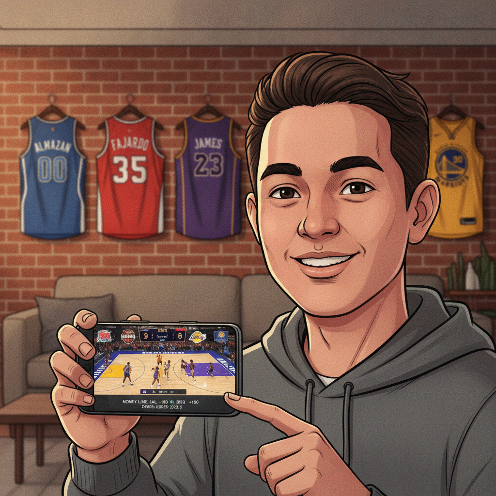 Illustration: How to Bet on PBA and NBA at District Light – Sports Betting Basics